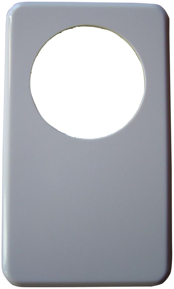 Abdeckplatte I-I 58mm+blind weiss