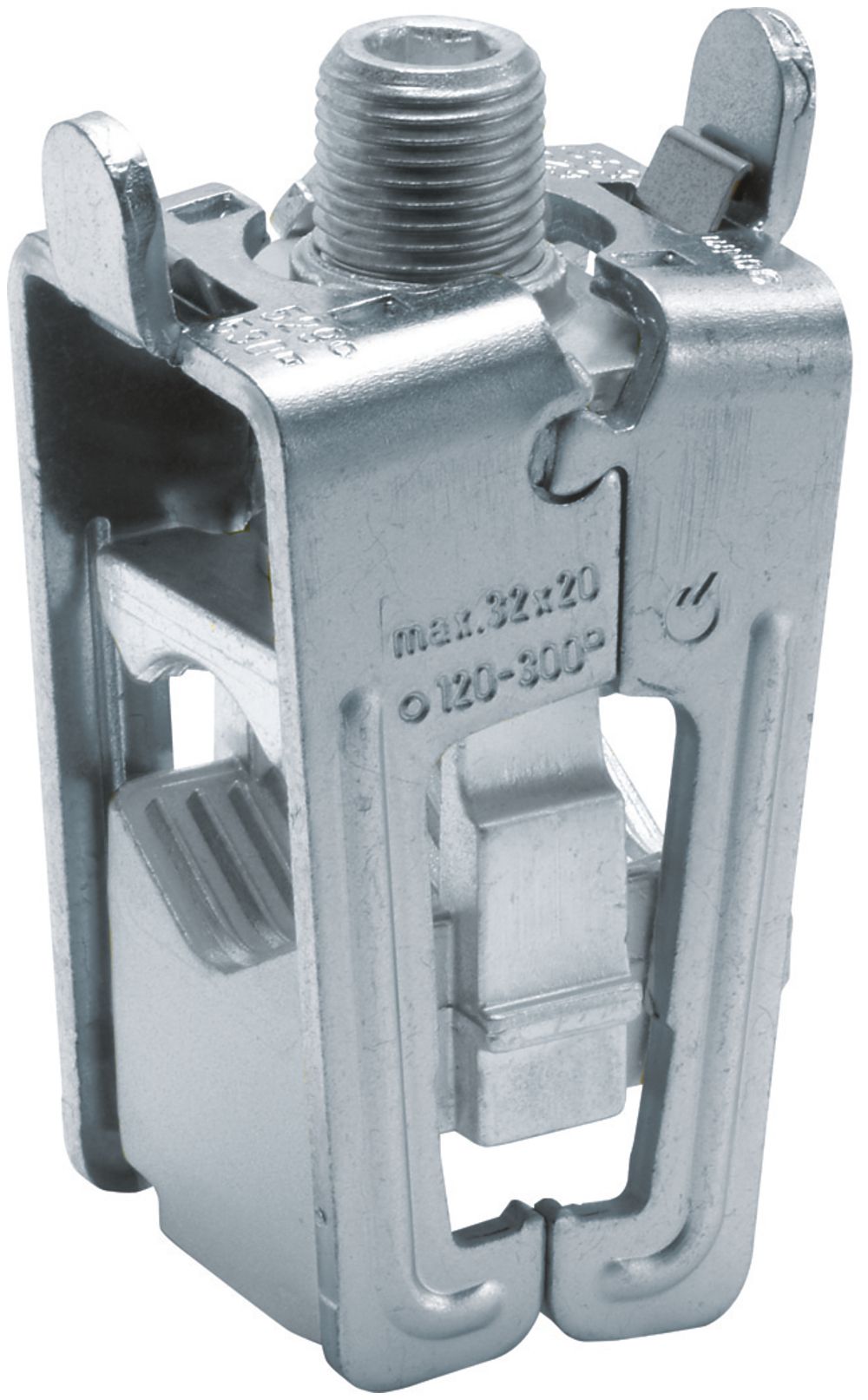 Morsetto per barra colletrice Hager 150…300mm², per 20/30×5/10mm per Cu e Al