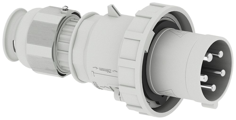 Stecker Bals CEE TE 63A 5P >50V 1h IP67 Ni