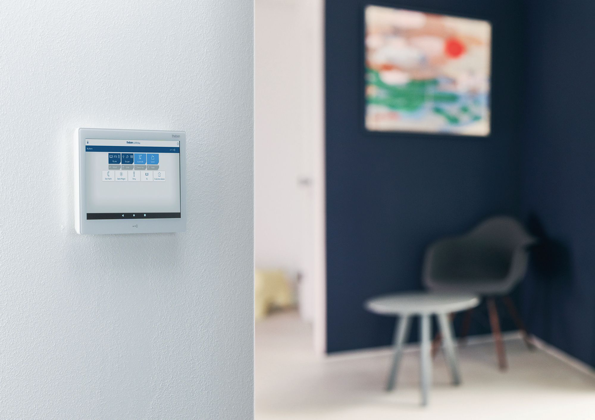 Tablette de contrôle Theben LUXORliving CP10 254mm 10" blanc