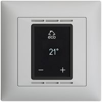 Termostato ambiente EDIZIOdue FMI grigio chiaro, con display, riscald.pavim.