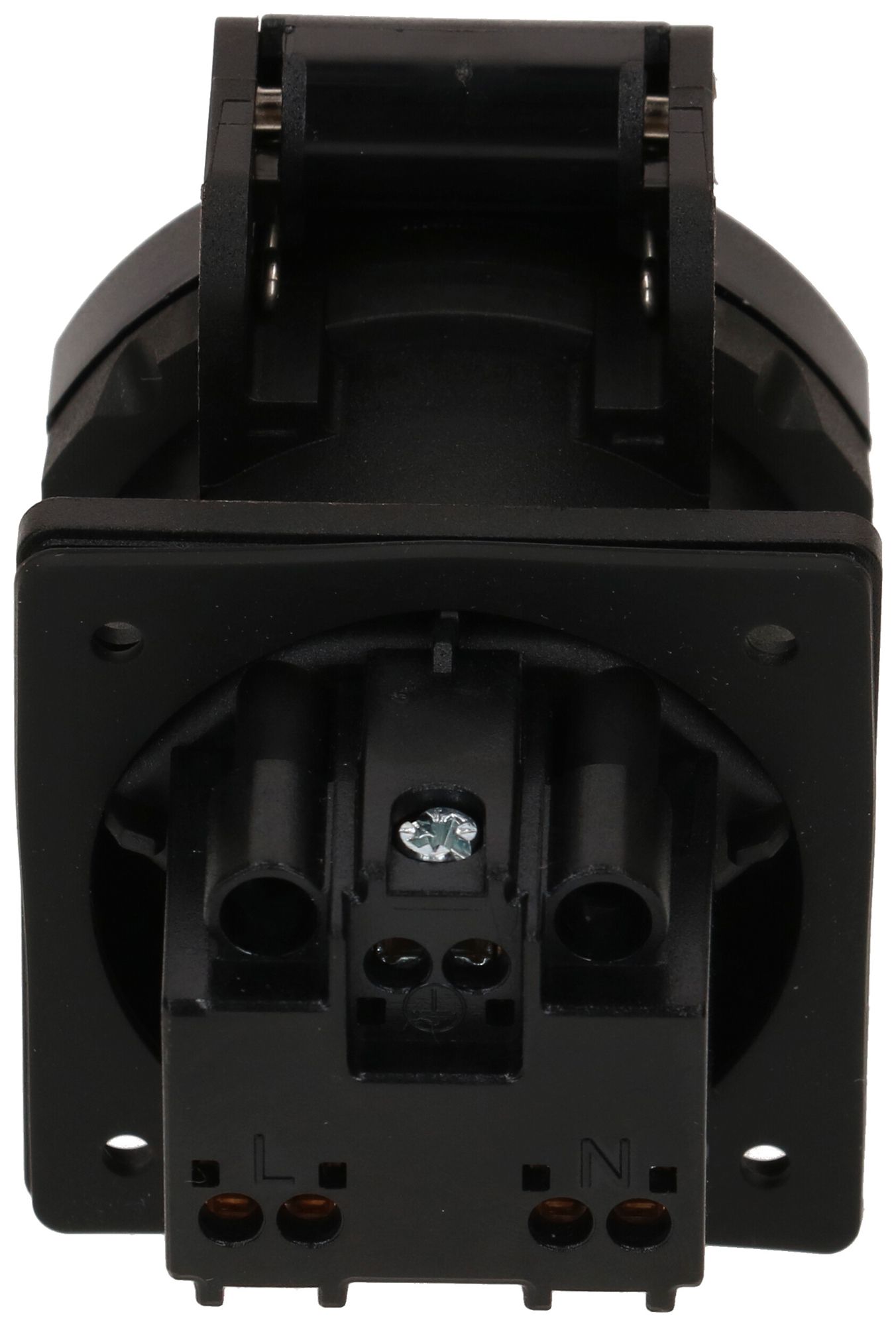 EB-Steckdose MH BUILD 1×Typ 23 16A 230V 50×61.5×66.7mm IP55 schwarz