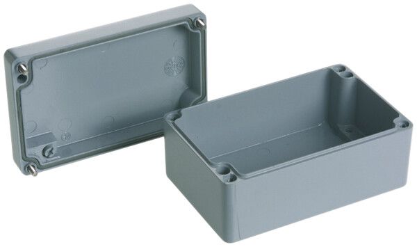 Scatola AP Al 125×80×57mm grigio IP65 Lithos Woertz