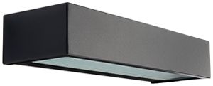 LED-Wandleuchte SG Edge 7W 550lm 827 IP65 DIM direkt 320×103mm schwarz