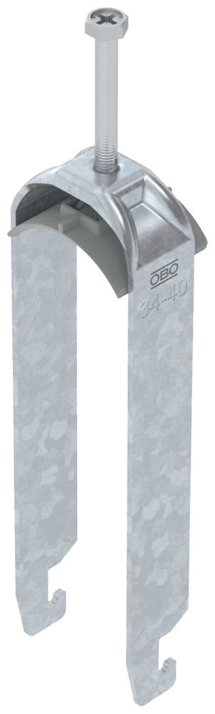 Fixation rapide BET 2056 pied à U mat.synthétique 34…40mm 3×câble acier Zn-ch-im