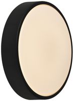 Luminaire apparent LED Oliver Round 9W 600lm 2700K IP54 direct Ø195×58mm noir