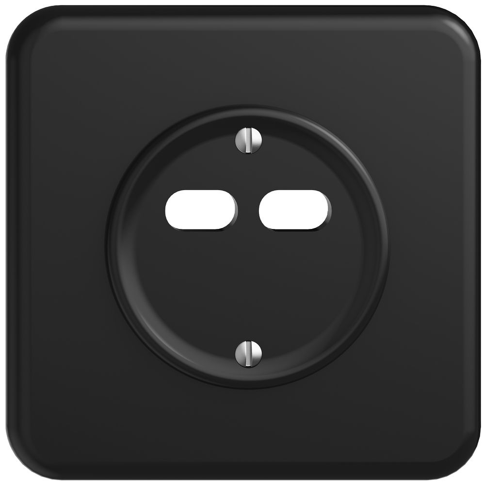 UP-Montageset Feller STANDARDdue für Steckdose USB 18W 2×Typ C schwarz