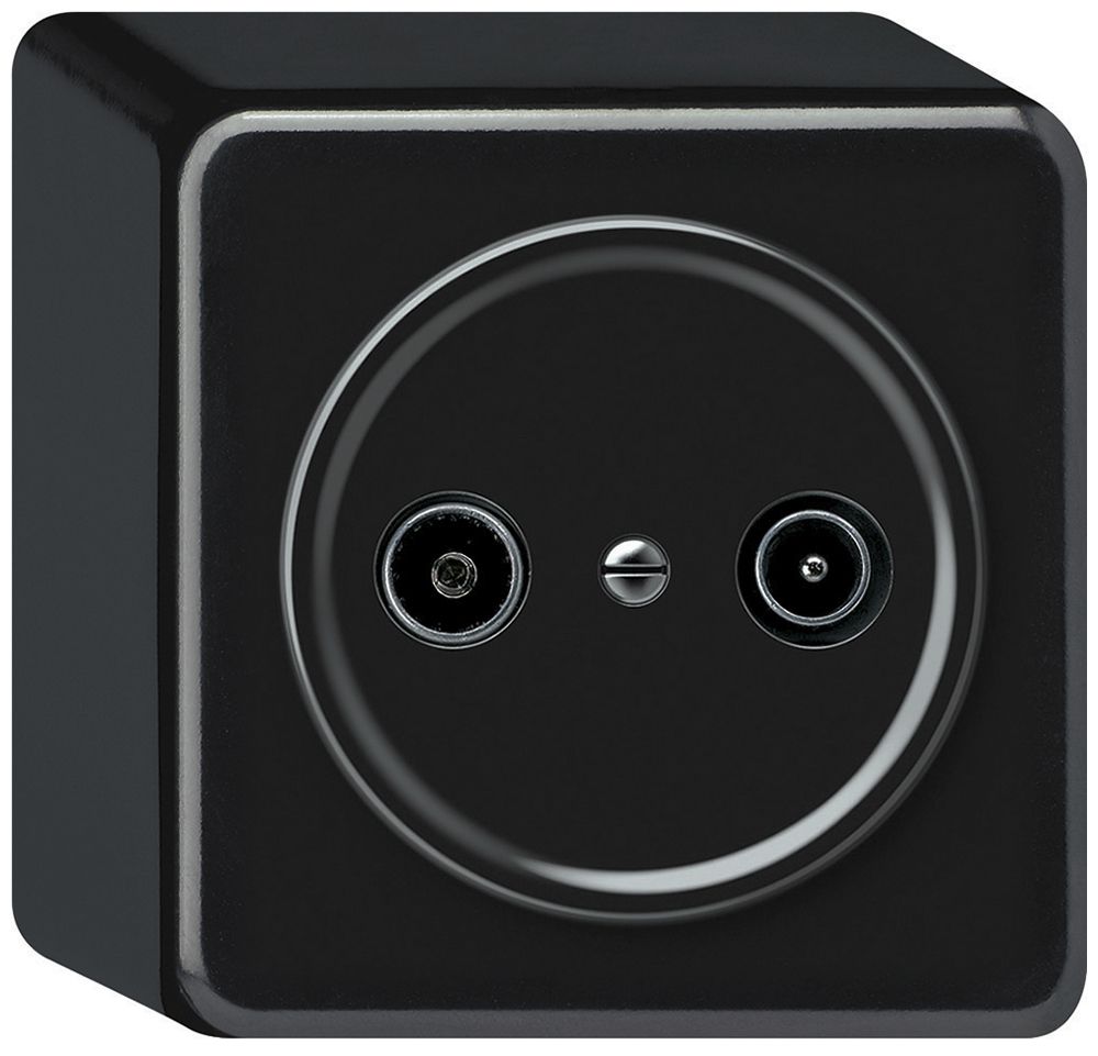 Prise antenne AP TV-R origin prise d'arrivée 4dB noir