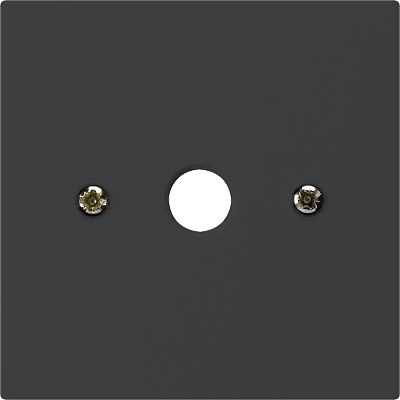 UP-Durchgangsdose kallysto schwarz Ø9mm ohne Klemmeneinsatz