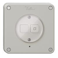 Druckschalter 1K/2T Szene NEVO Wiser N.CO lichtgrau