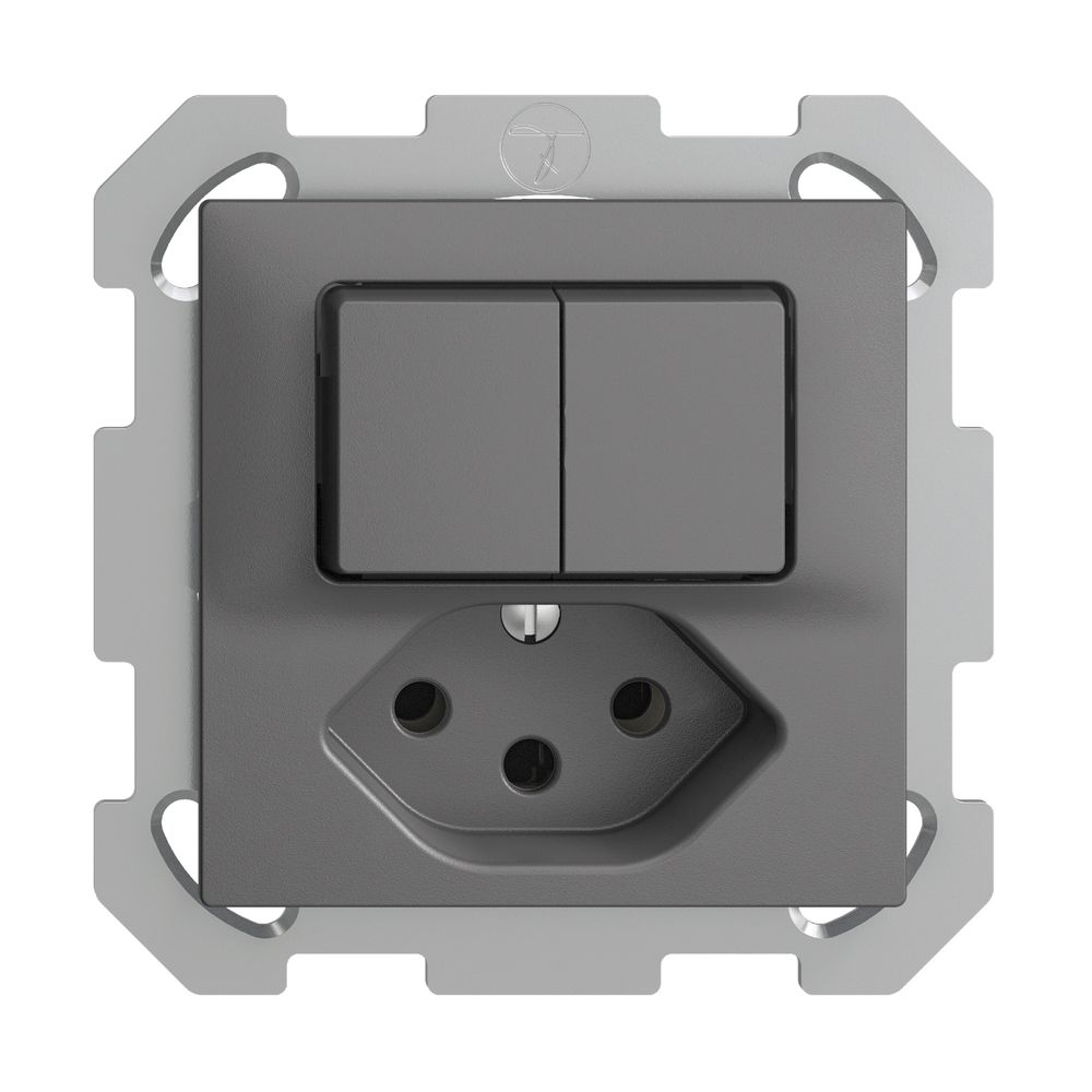 UP-Kombination 2×A-R/1P+T13 EDIZIOdue dunkelgrau