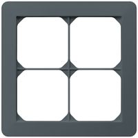 Cadre de recouvrement ENC kallysto.trend 2×2 anthracite 154×154mm