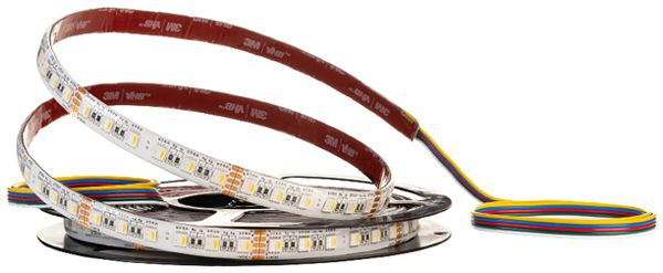 Fascia luminosa LED SG StripLine IP54 24V 15W/m 790lm/m RGBW 3000K 120° 5m