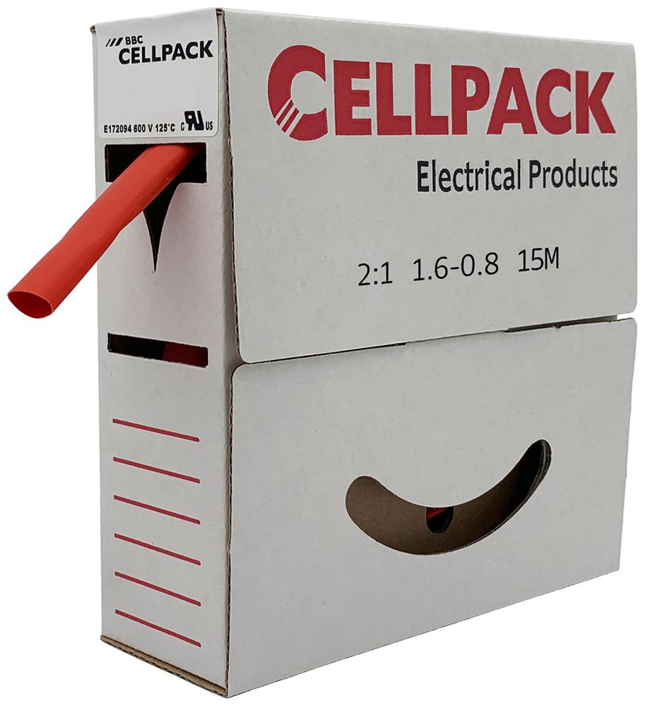 Schrumpfschlauch SB 3.2mm×15m rot