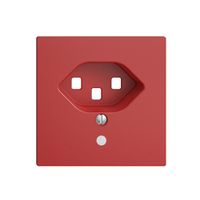 Frontplatte EDIZIOdue T23 berry 60×60mm mit Linse