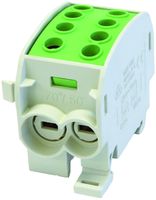 Verteilerblock Typ C 2×70/2×50mm² 160A Alu-CU grün/gelb