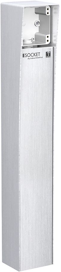 Colonna d.terreno Hager altezza 600mm 1×robusto 10×9.4×60cm accia.pregiato 2.5mm