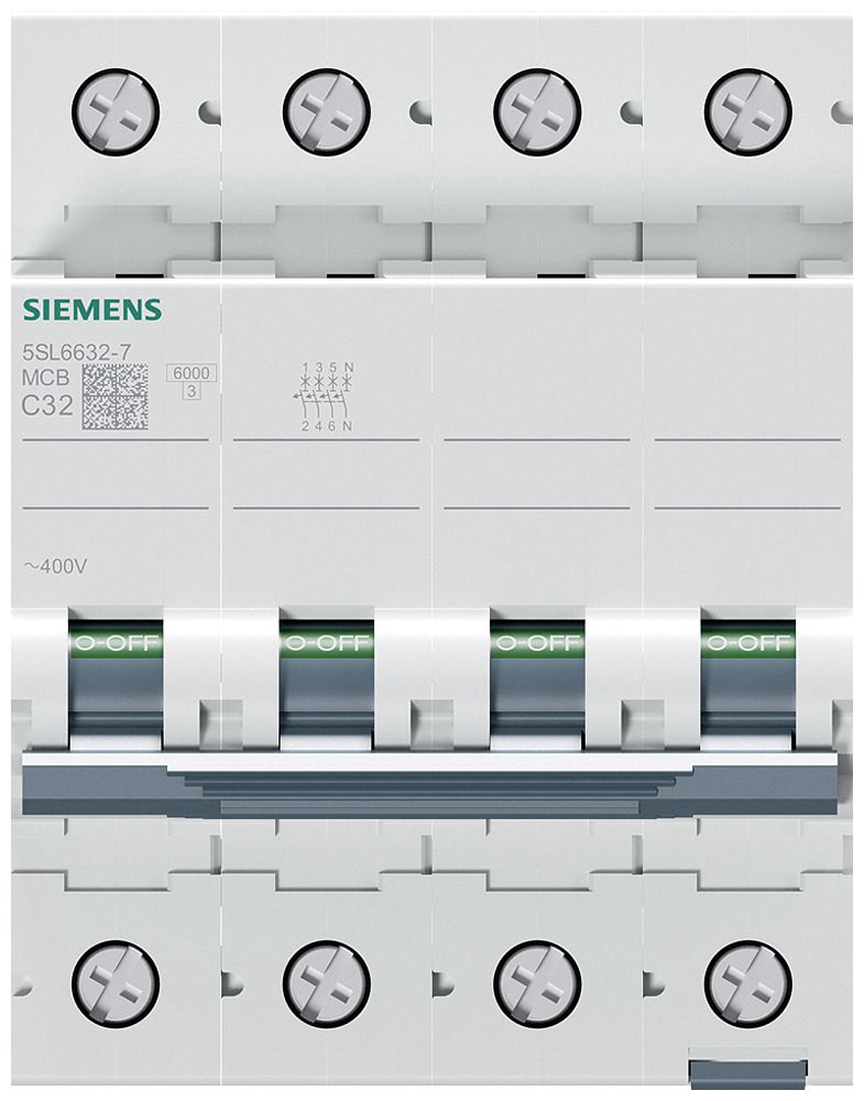 Disgiuntore Siemens SENTRON 5SL6 3LN 400V C 32A 6kA 4UM