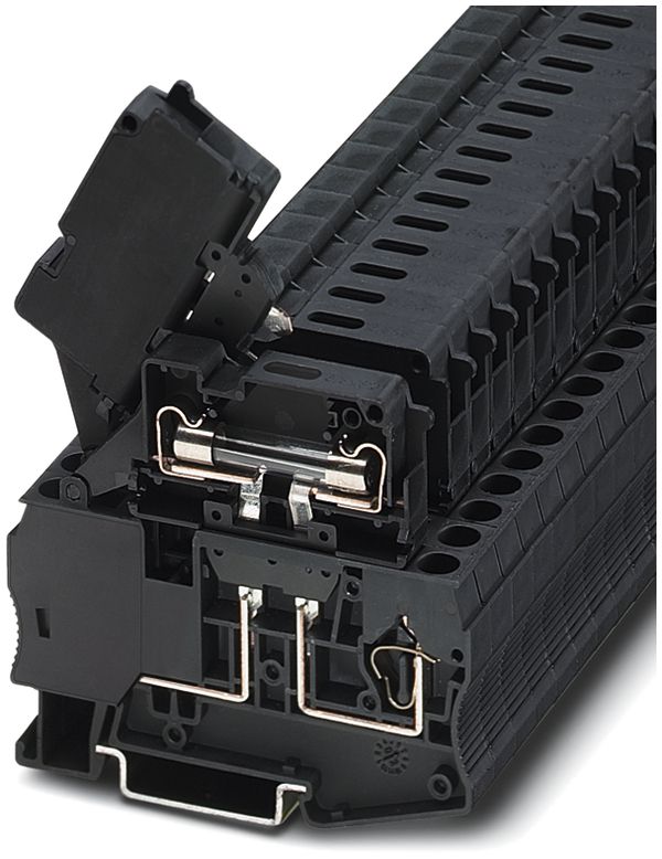 Sicherungsklemme Zugfederan. 10A 24V LED G-Sich. 6.3×32mm