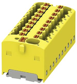 Verteilerblock PX PTFIX 4/18X1.5-G YE