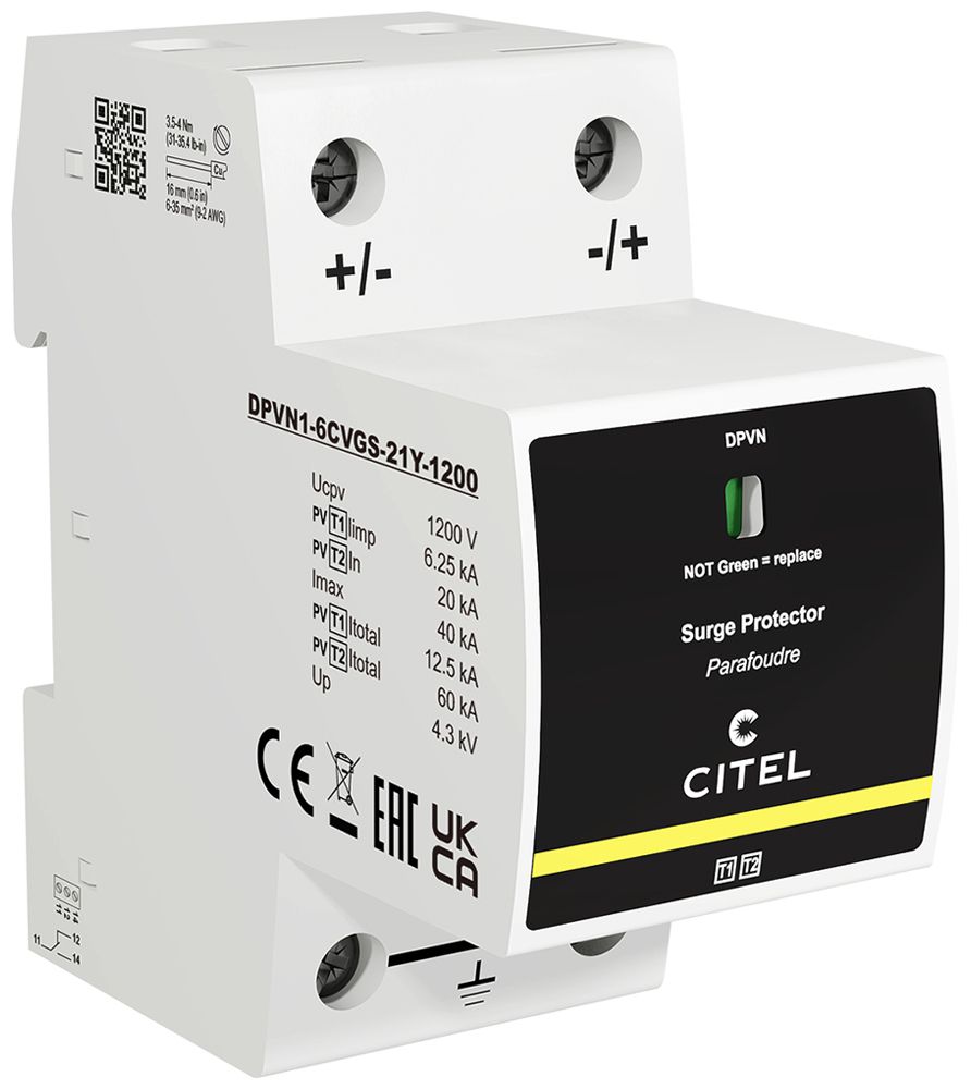 Protection surtension PV Arthur Flury DPVN CVGS type 1+2+3