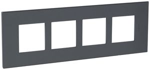 Cadre de recouvrement ATO 4×1 mod., gris gris graphite