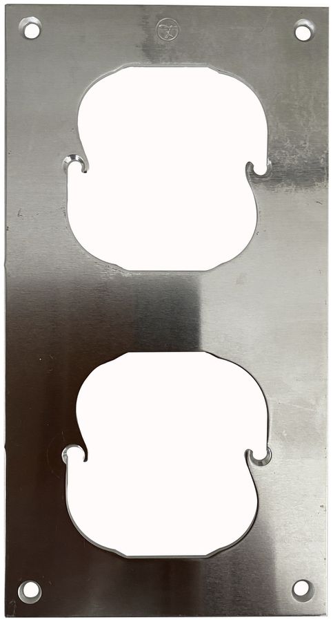 Plaque fix.grd.II-II 52/52mm distance d'appareils 80mm