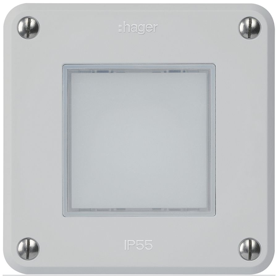 UP-LED-Leuchte robusto A IP55 grau LED rot/grün