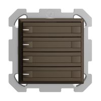 Poussoir KNX RGB ENC EDUE, 250mW, a.LED RGB, papier, 4×poussoir, C.2×T., cof