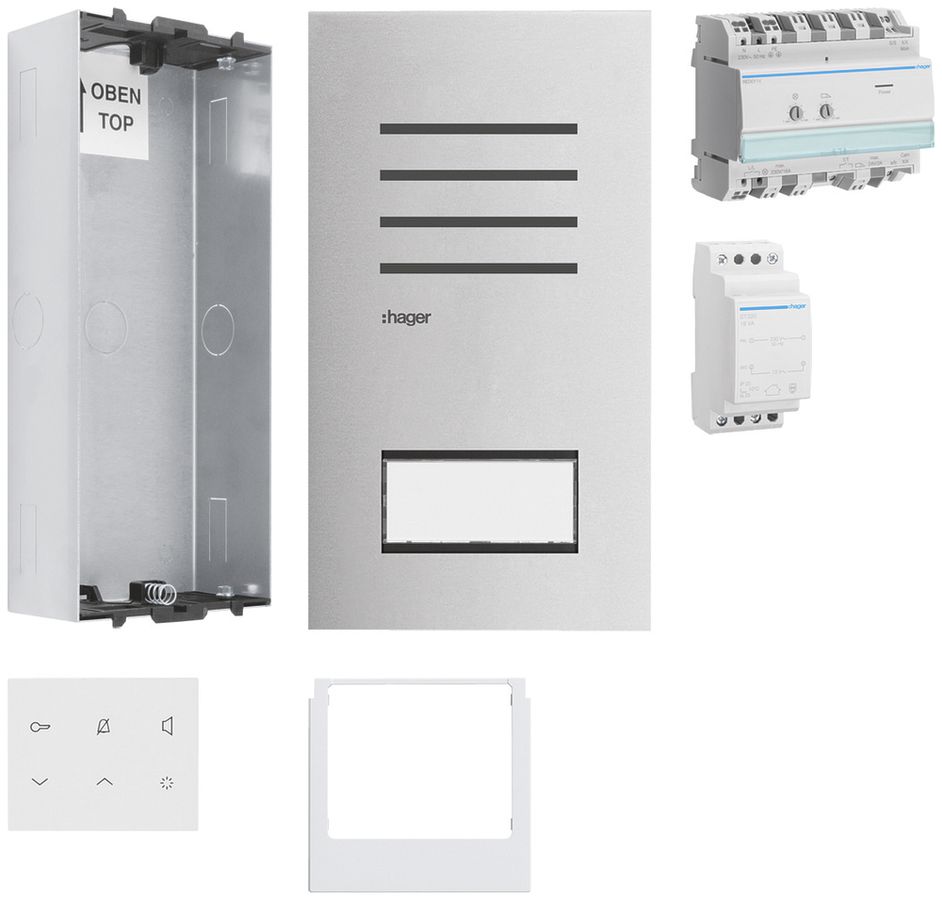 Kit audio ENC Hager elcom.start pour 1 appartement