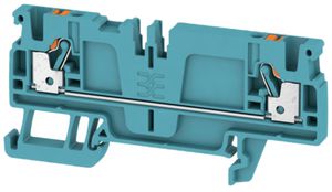 Borne de passage Weidmüller A2C /DT/FS PUSH IN 2.5mm² TS35 bleu