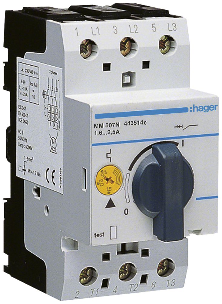 Motorschutzschalter Hager 1.6…2.5A