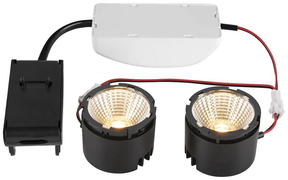 Module LED SLV NEW TRIA 220…240V 350mA 2×6.8W 1280lm 3000K 38° Ø50mm