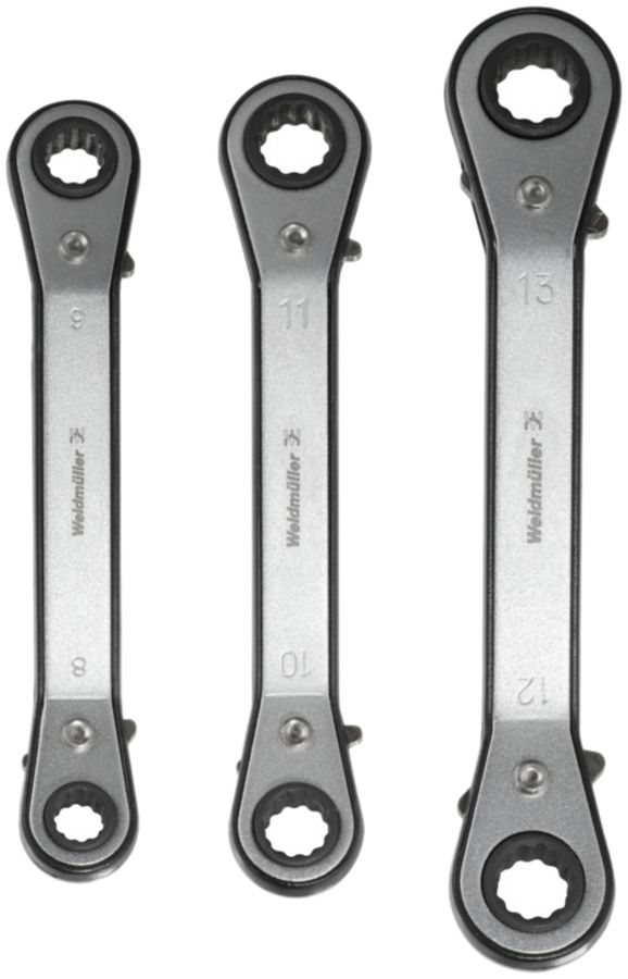 Jeu de clés à cliquet doubles Weidmüller PACK HEXA 8-13