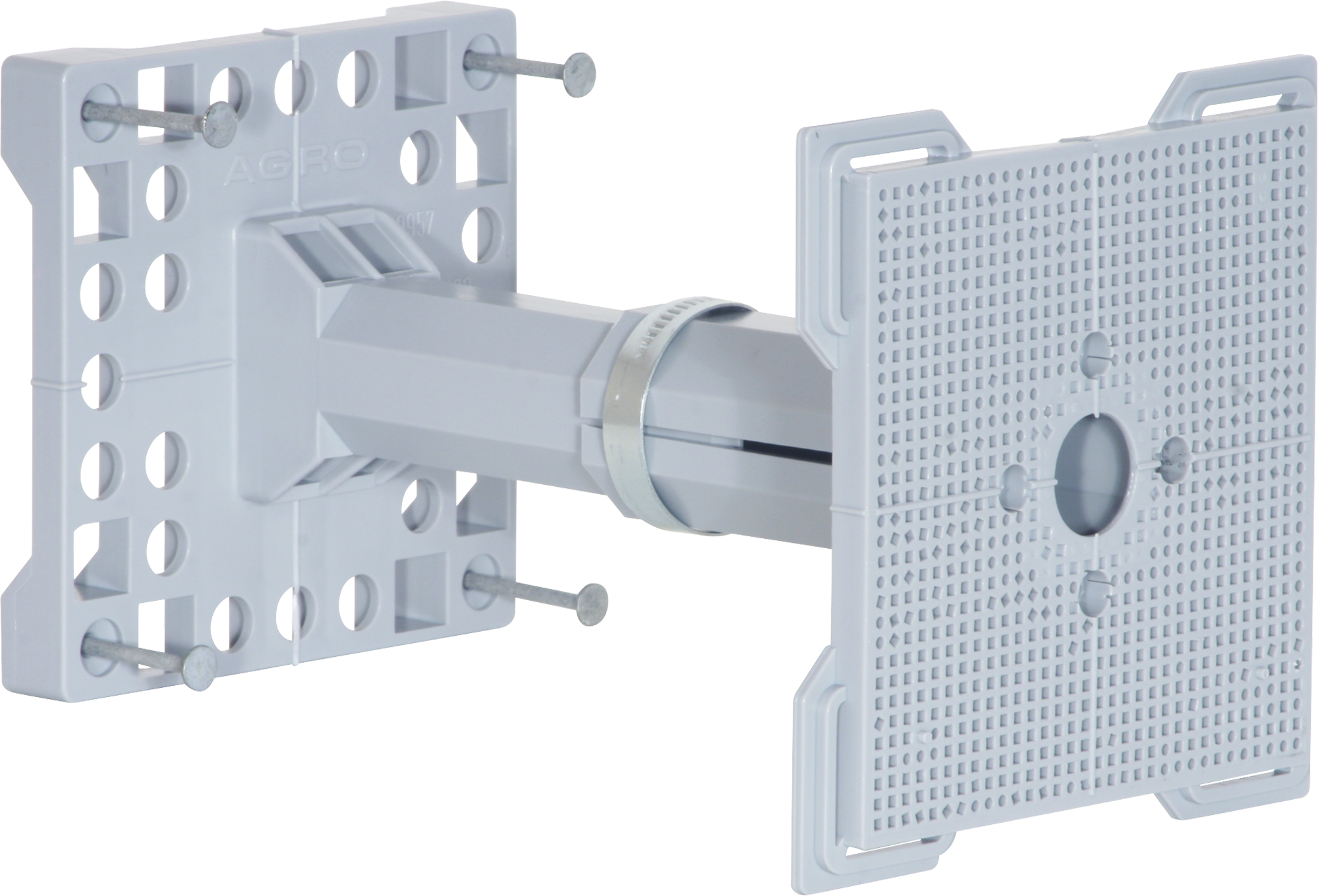 Supporto per apparecchi telescopico AGRO 110×110mm per calcestruzzo 150…300mm