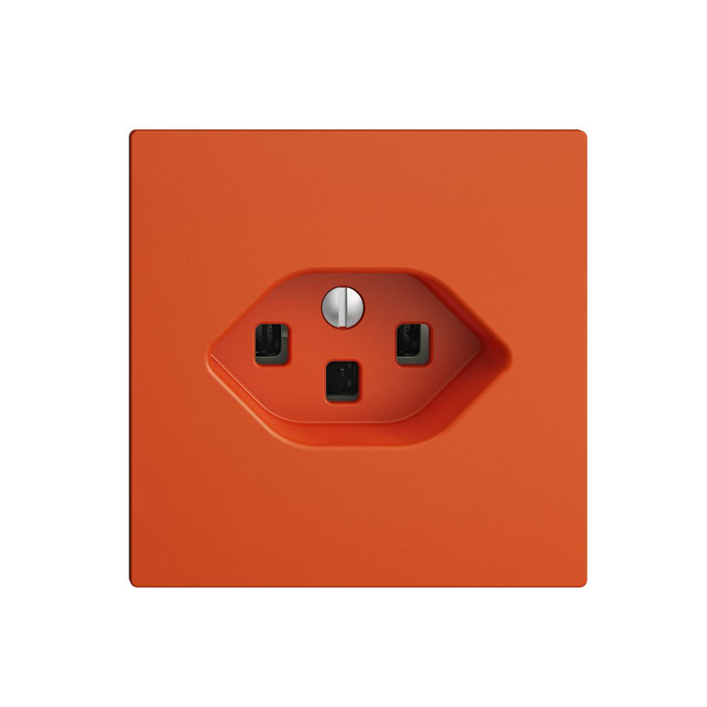 UP-Steckdose EDIZIOdue T23 16A orange, mit Steckklemmen