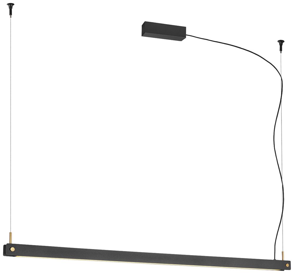 LED-Pendelleuchte SLV NOYA PHASE 32W 2025lm 2700/3000K 1200×42×40mm schwarz