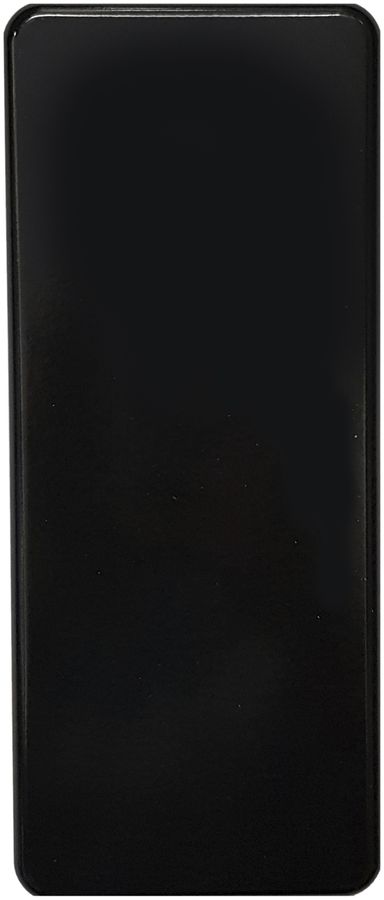 Plaque de recouvrement 3×1 sans alésage noir