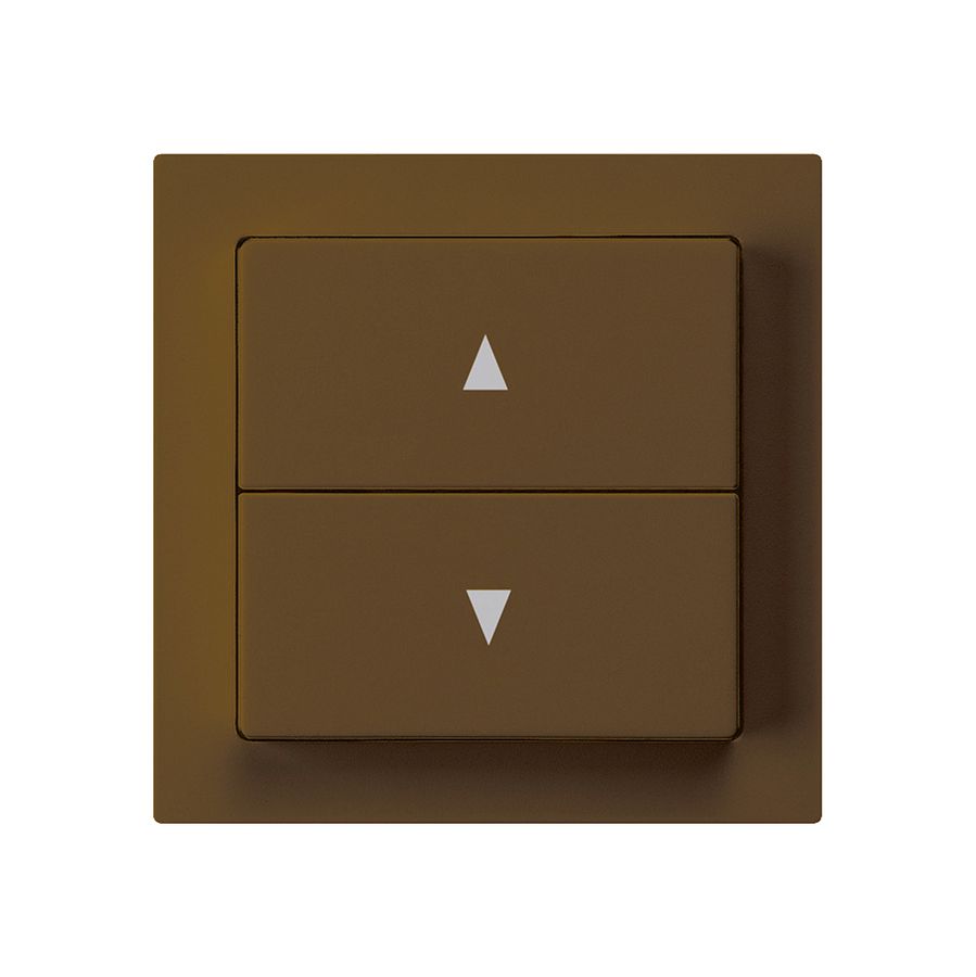 Pulsante per tapparelle kallysto marrone con 2 tasti di comando