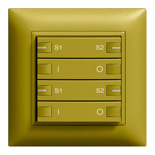 Tasto INC ZEP ON-OFF scena 2c/4t staz.centr/sec. EDIZIOdue olive