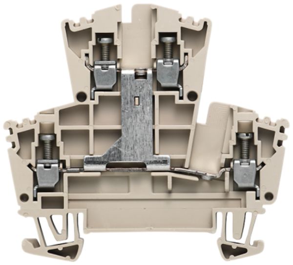 Borne multi-étage Weidmüller WDK V connexion à vis 2.5mm² 2 étages beige