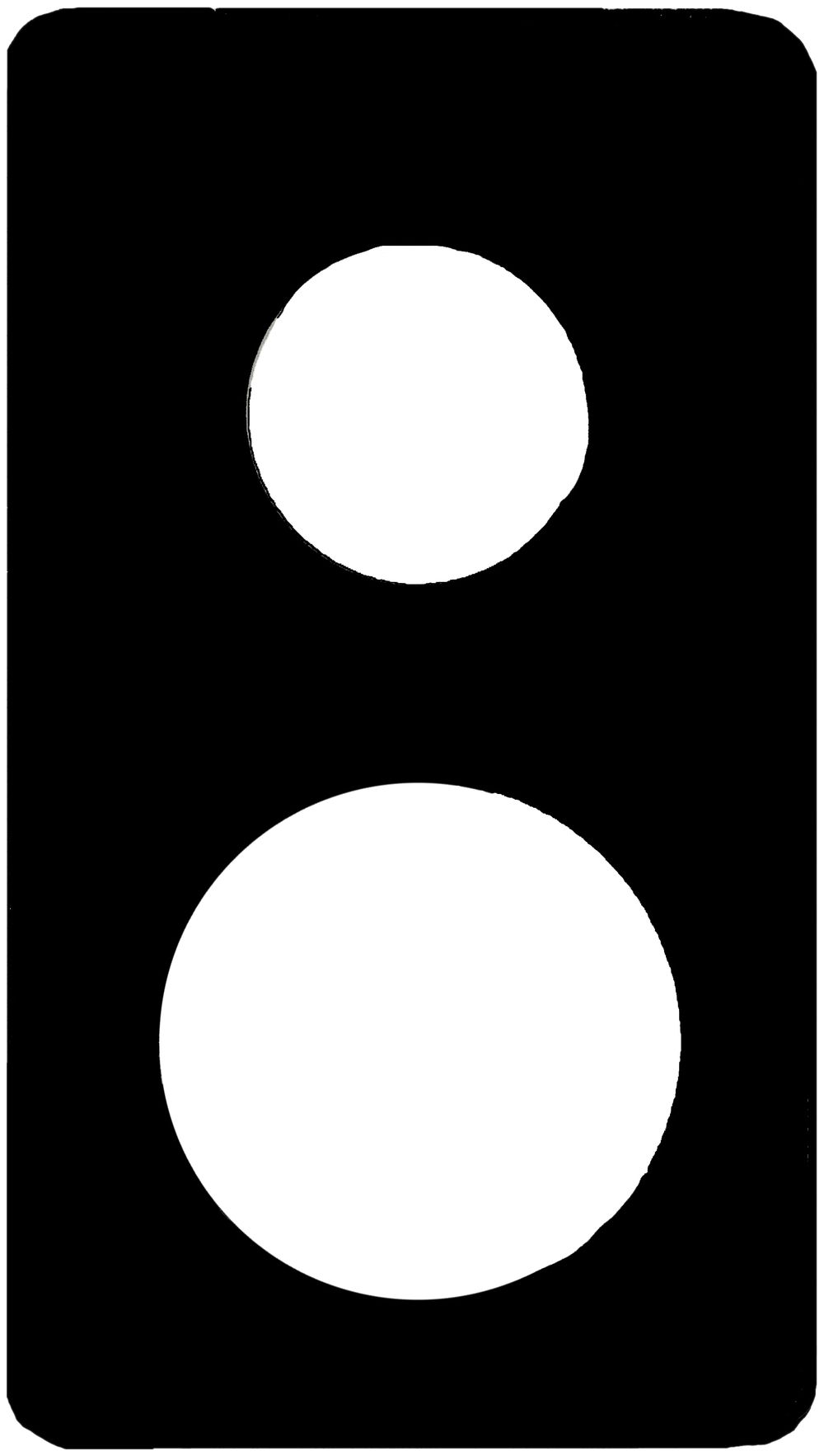 Placca di copertura INC 2×II 43+66/80mm nero