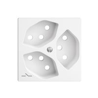 Frontplatte EDIZIOdue 3×T13 weiss 1×S