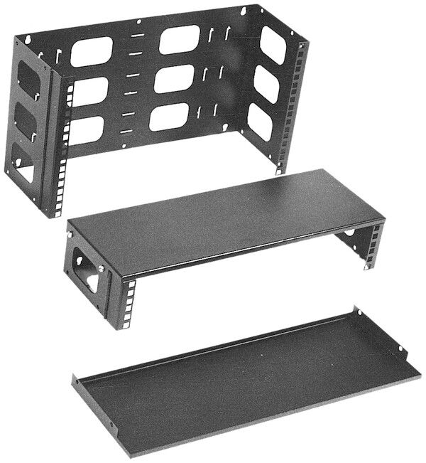 Boîtier mural 19" ouvert 2UH 500×175mm