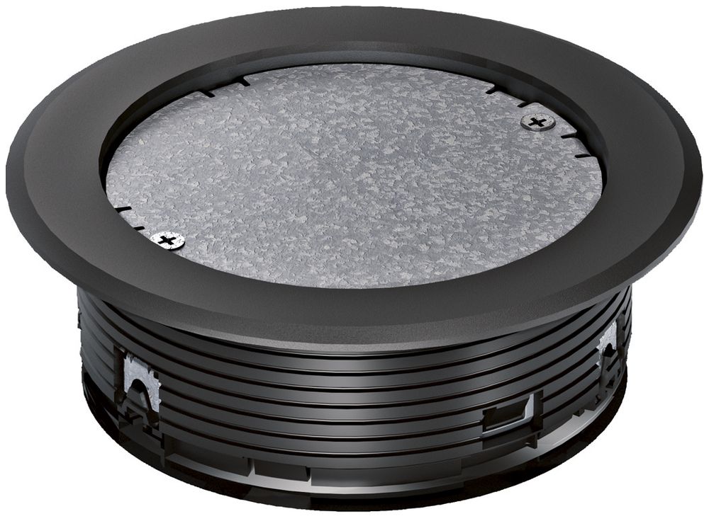 Sortie de câbles avec couvercle hager, h>32mm noir