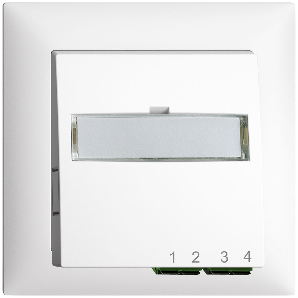 UP-Anschlussdose FTTH EDIZIOdue FH 2×LC APC Duplex FMI weiss