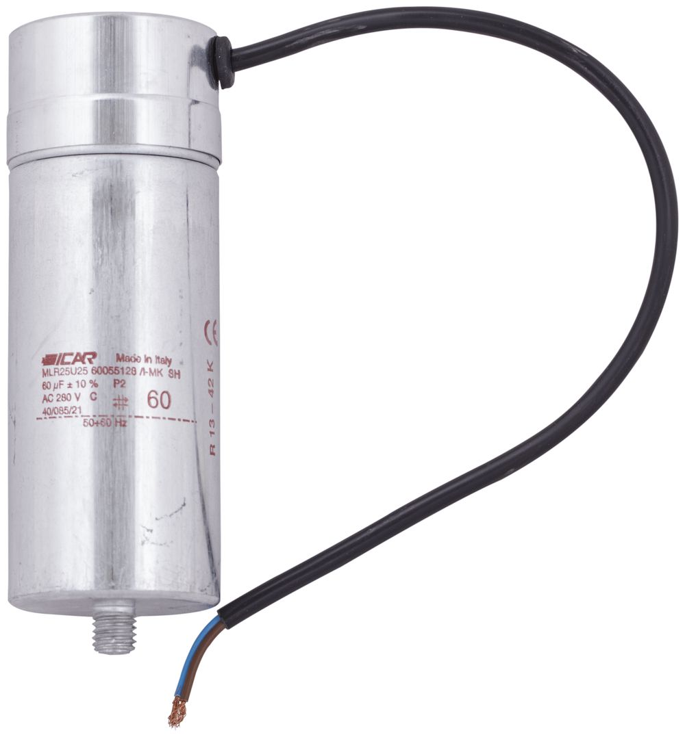 Kondensator ICAR MLR25U2560045128/I-C 60µF 400V für Anlass Ø55×128mm