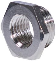 Reduktion 6-kant M20×1.5 aussen/M12×1.5 innen Messing vernickelt