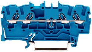 Borne de passage WAGO TopJob-S 2.5mm² 4L bleu série 2002
