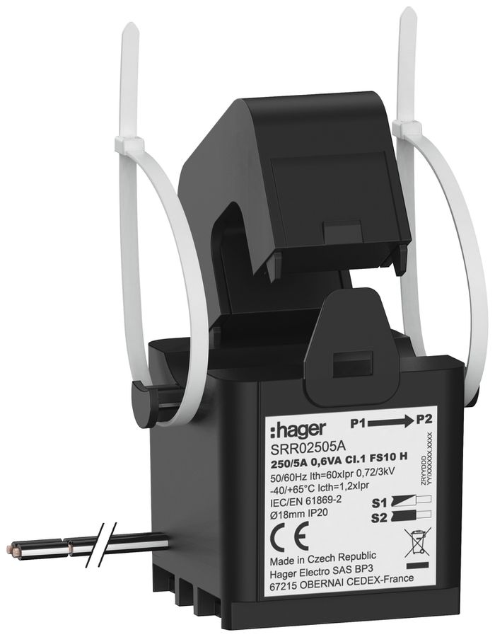 Convertitore di corrente Hager SRR02505A SC1 250A/5A classe 1